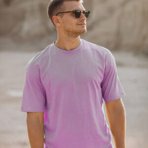 cream tshirt purple